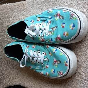 Cats in Innertubes Vans "Off the Wall" Shoes size 9